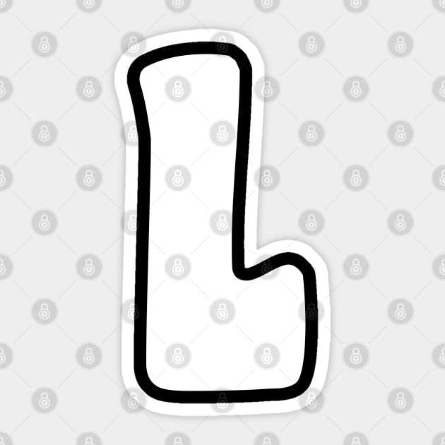 Letter L Sticker by Xtian Dela ✅